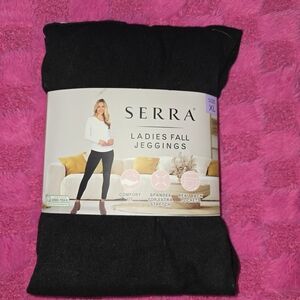 Serra Black Ladies Jeggings
